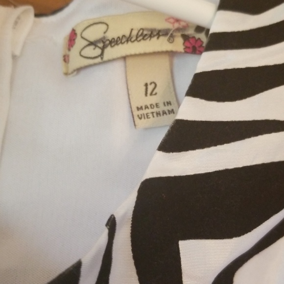 Speechless Girl's size 12 zebra print dress - Picture 2 of 5